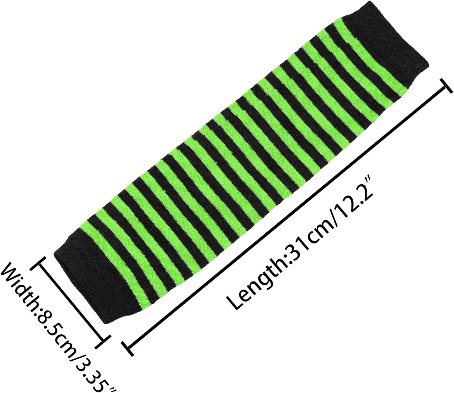 Allegra K Women's Fingerless Gloves Printed Elbow Length Knitted Arm Warmers