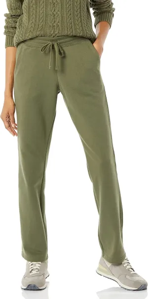 Amazon Essentials Straight Leg Sweatpants with Drawstring for Women, Fleece - (Available in Plus Size)