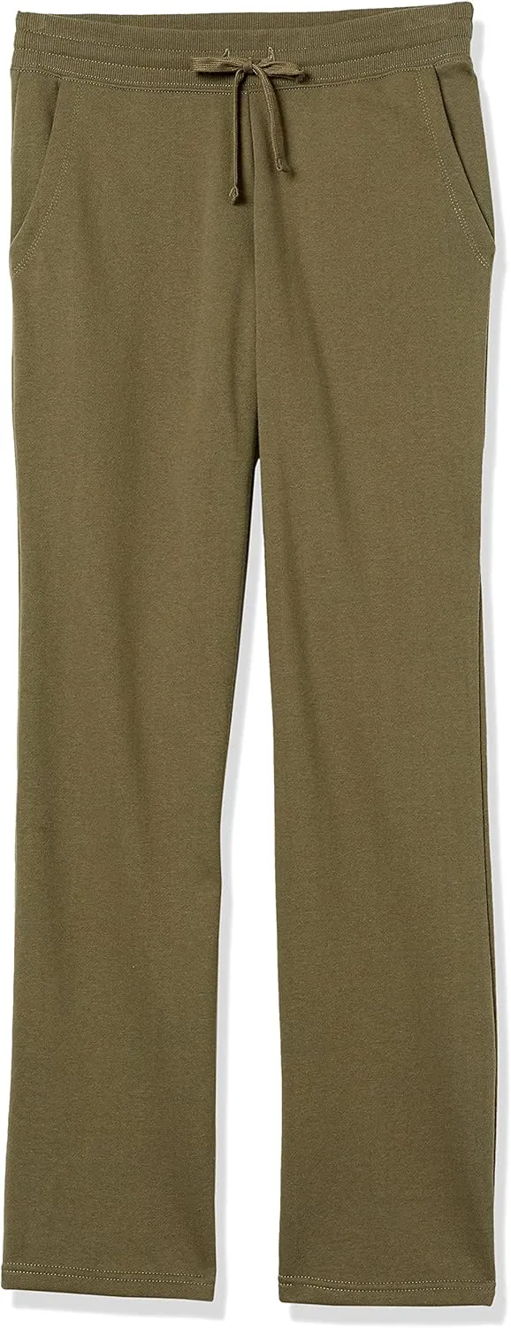 Amazon Essentials Straight Leg Sweatpants with Drawstring for Women, Fleece - (Available in Plus Size)