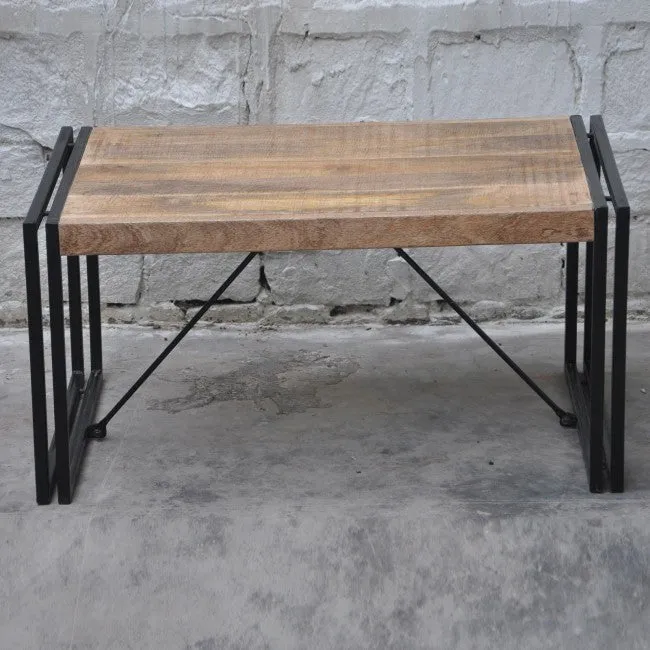 BARN Industrial Coffee Table 90Cm Natural