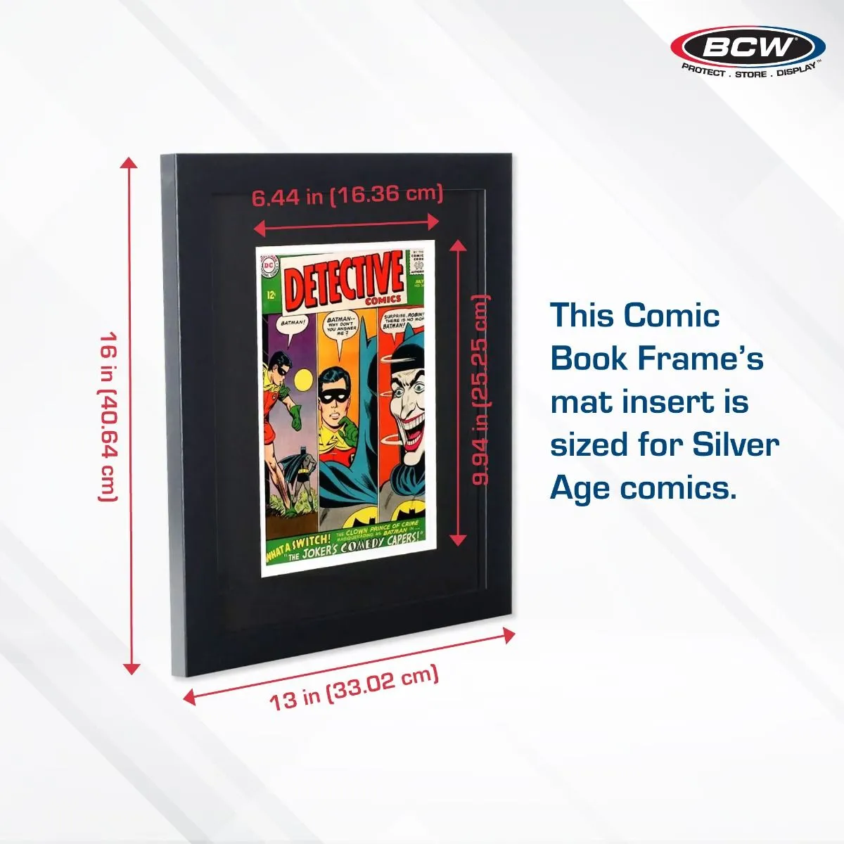 BCW Comic Book Frame for Silver Age (Wood, UV Protection)