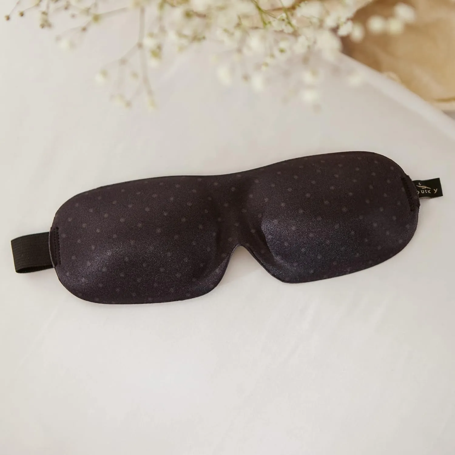Bucky 40 Blinks No Pressure Beauty & Travel Eye Masks, Gray Dots