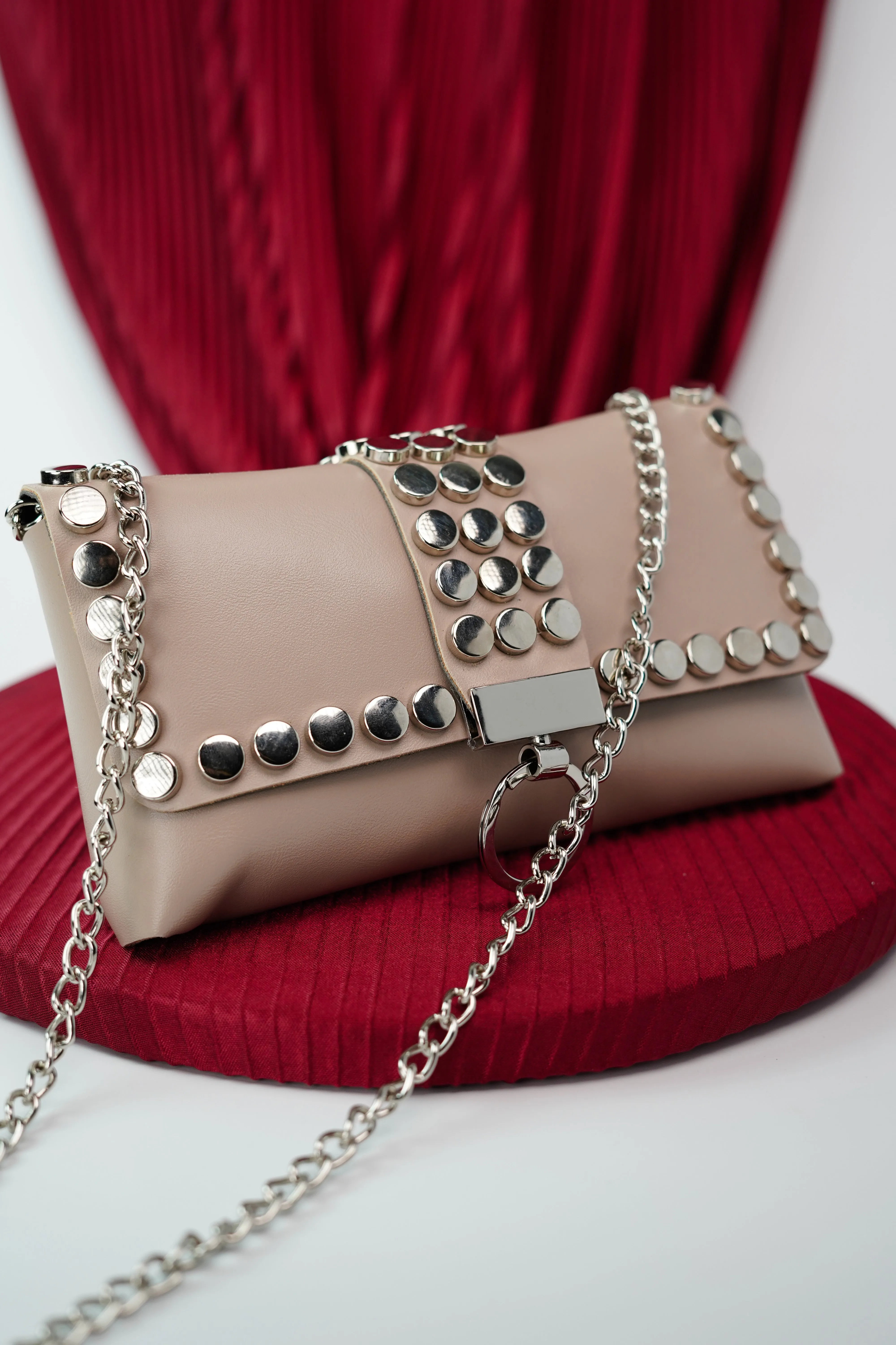 Buff Studded Waist Belt Bag
