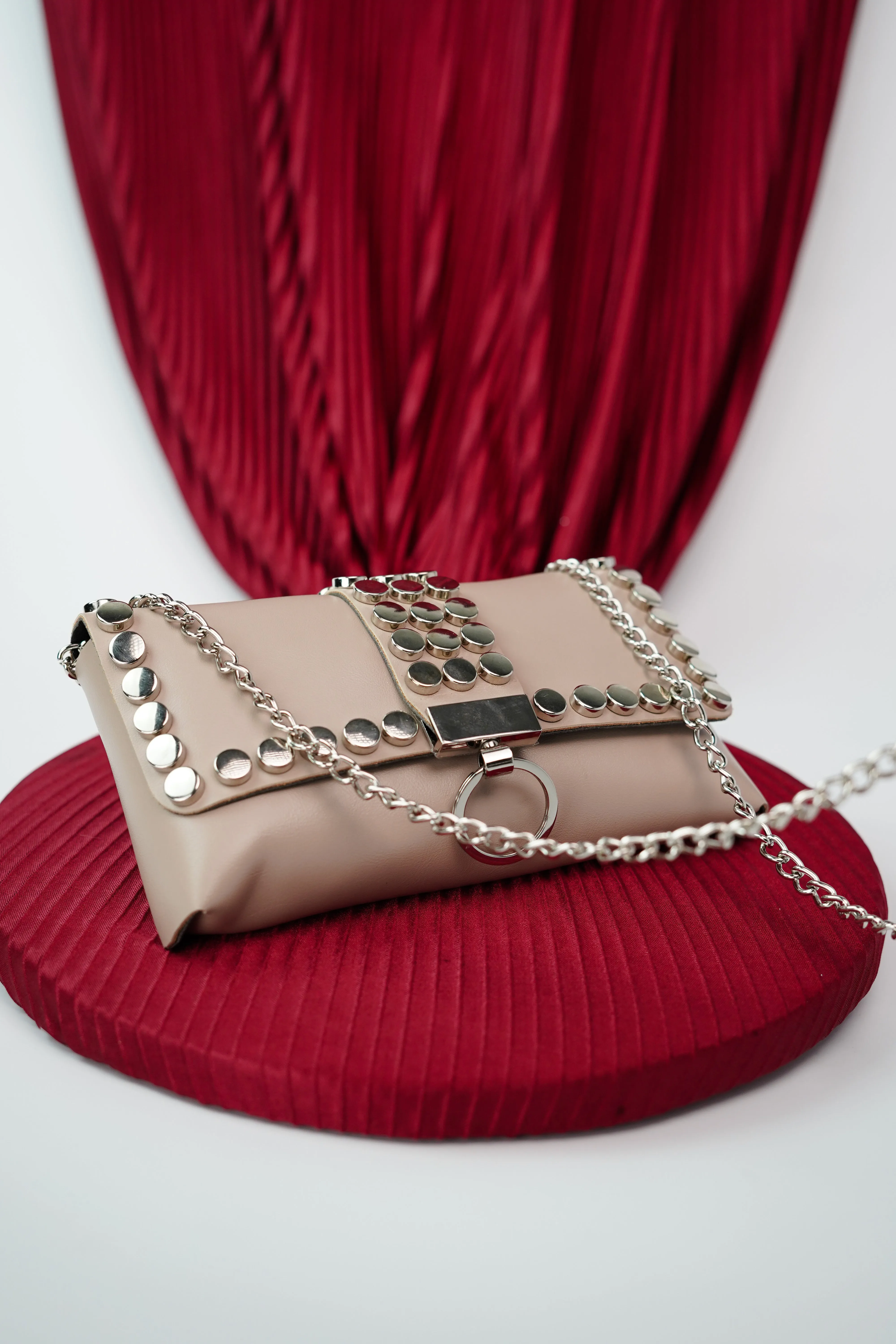 Buff Studded Waist Belt Bag