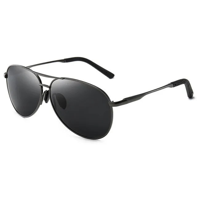 Color Changing Aviation Metal Frame Polarized Sunglasses
