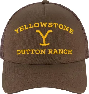 Concept One Yellowstone Trucker Hat, Adjustable Snapback Mesh Baseball Hat with Curved Brim
