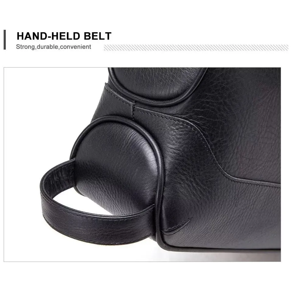 CowLuxe Stylish Leather Men's Utility Bag