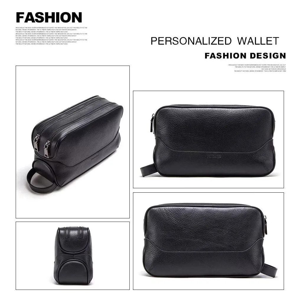 CowLuxe Stylish Leather Men's Utility Bag