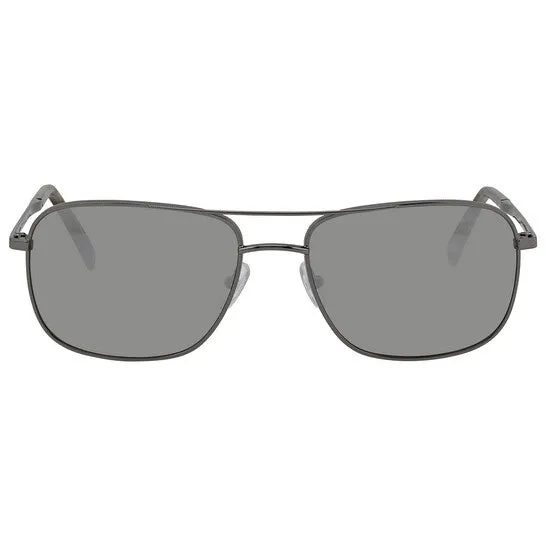 Ermenegildo Zegna Men's Gunmetal Square Sunglasses