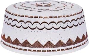 Islamic Men Prayer Kufi Hat Muslim Arabian Embroidered Skull Cap Arab Indian Religious Praying Cap Ramadan Eid Gift