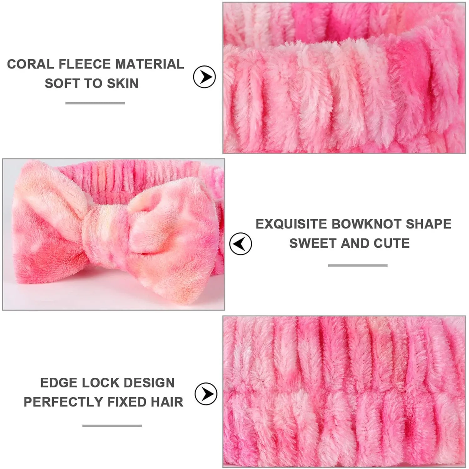 LADES Soft Skincare Headband  Adjustable, Comfortable & Stretchy Fabric, Cute Patterns for Makeup, Facial  Non-Slip, Headband for Hair Control