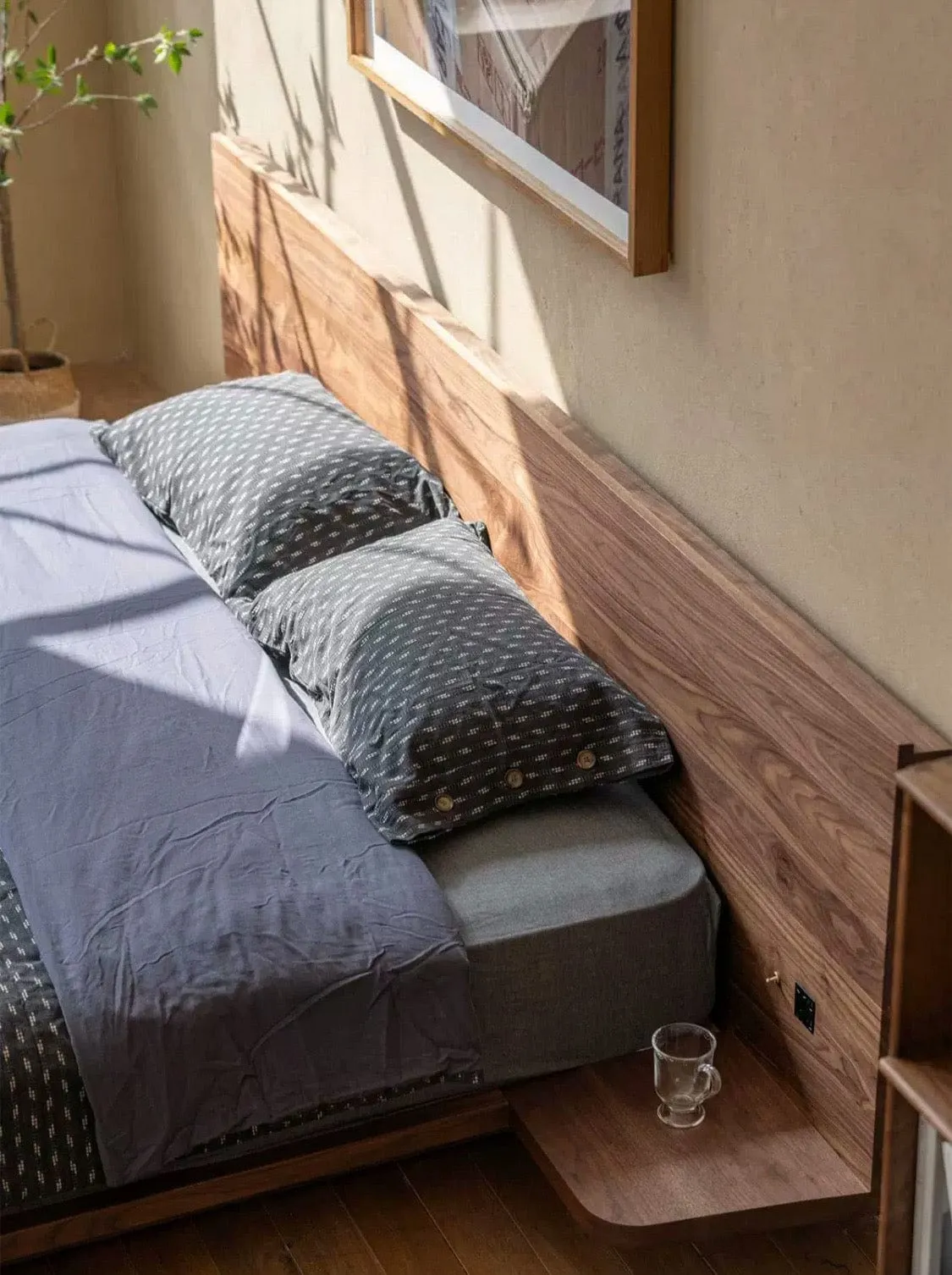 Melissa Floating Wooden Bed Frame