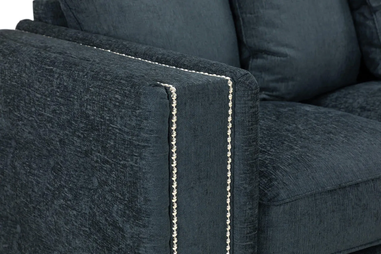 Midas Sofa - Charcoal Large Corner - 248 x 248 CM