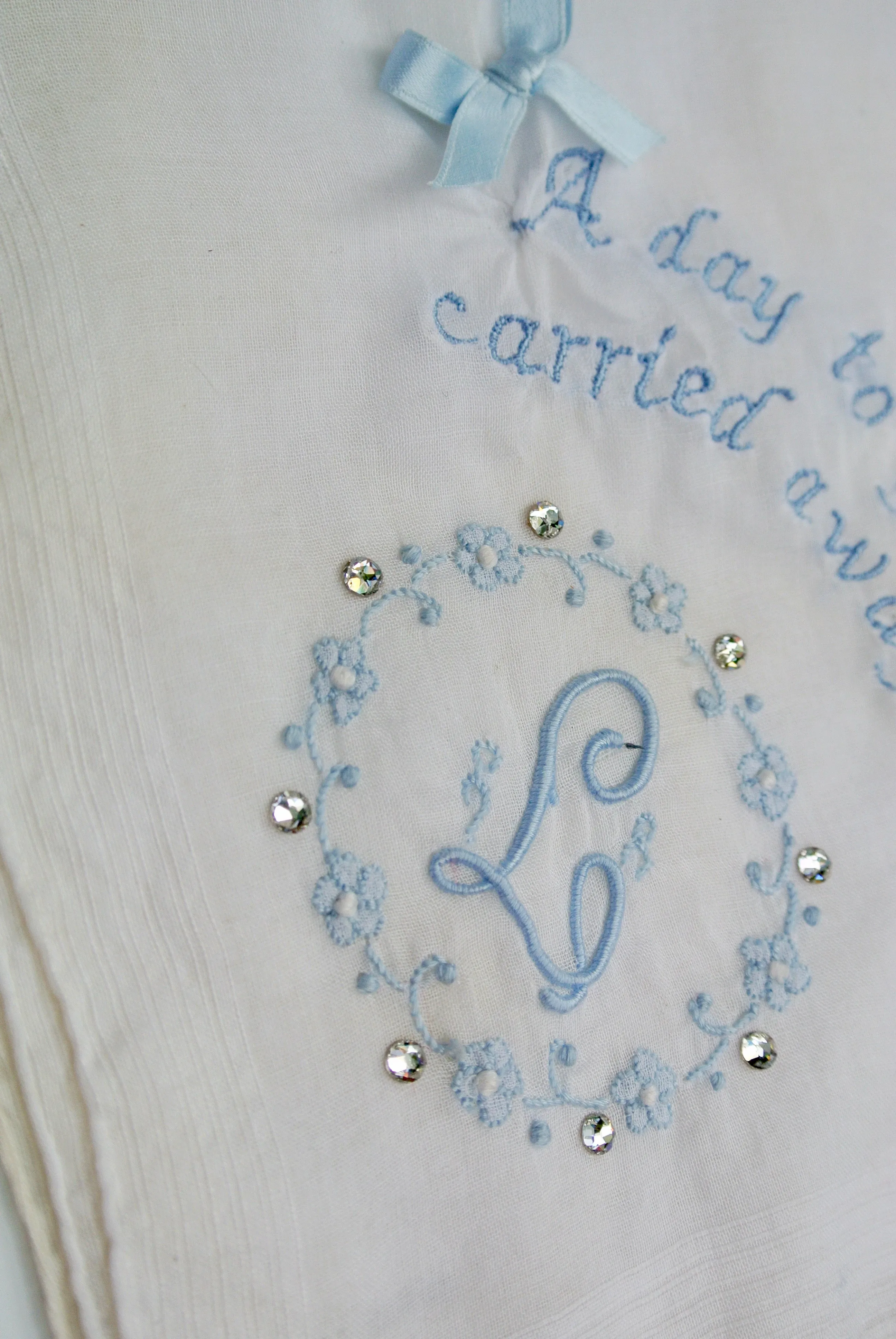 "A Day To Get Carried Away" Wedding Handkerchief