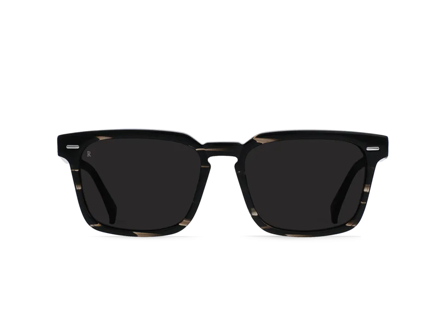 Raen Adin Unisex Sunglasses - Licorice/Dark Smoke