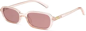 Retro Rectangular Sunglasses for Women Vintage Fashion Trendy Funny Small 90s Square Sunnies 2025 AP3698