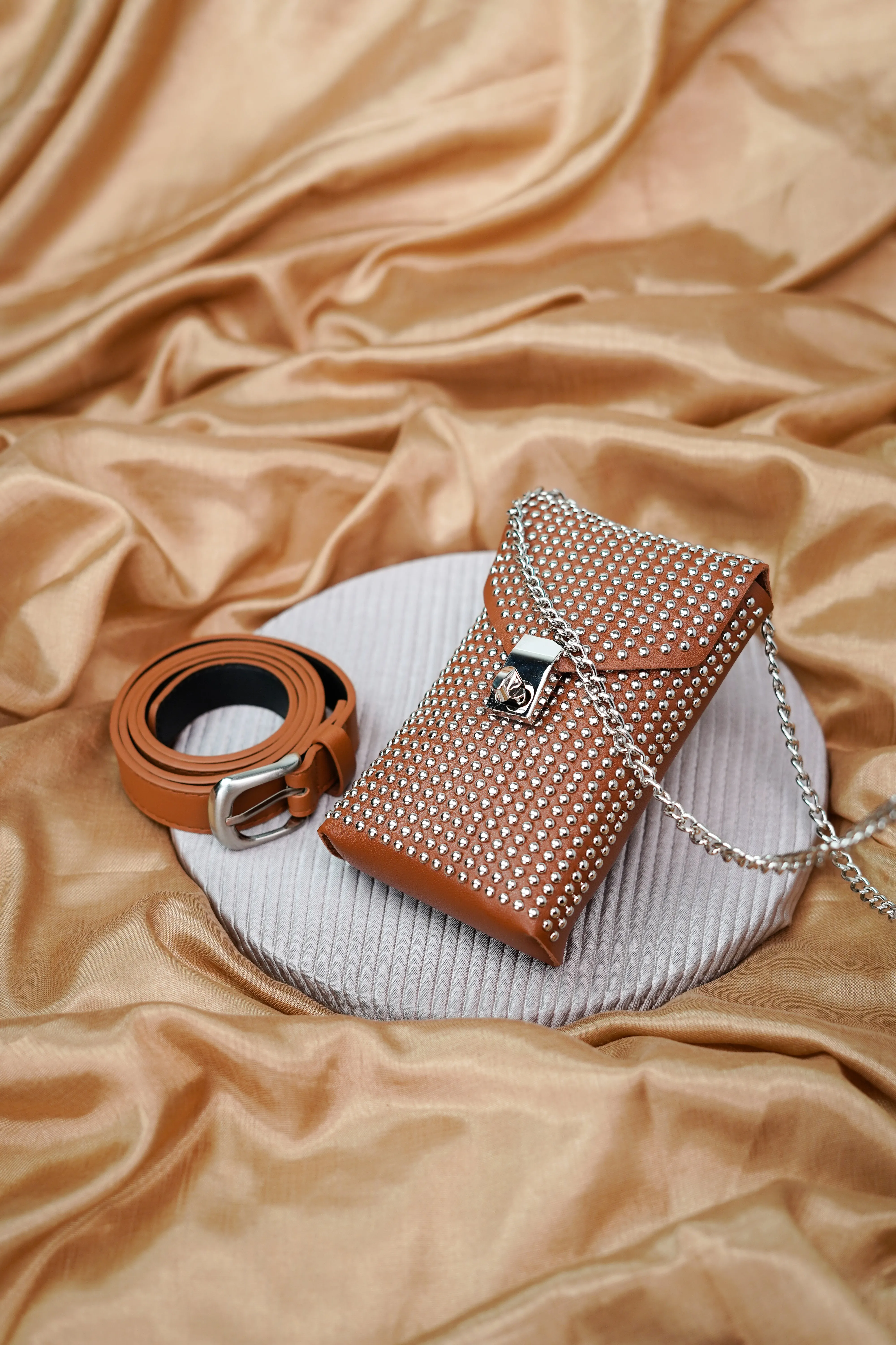 Studded Waist Belt Bag