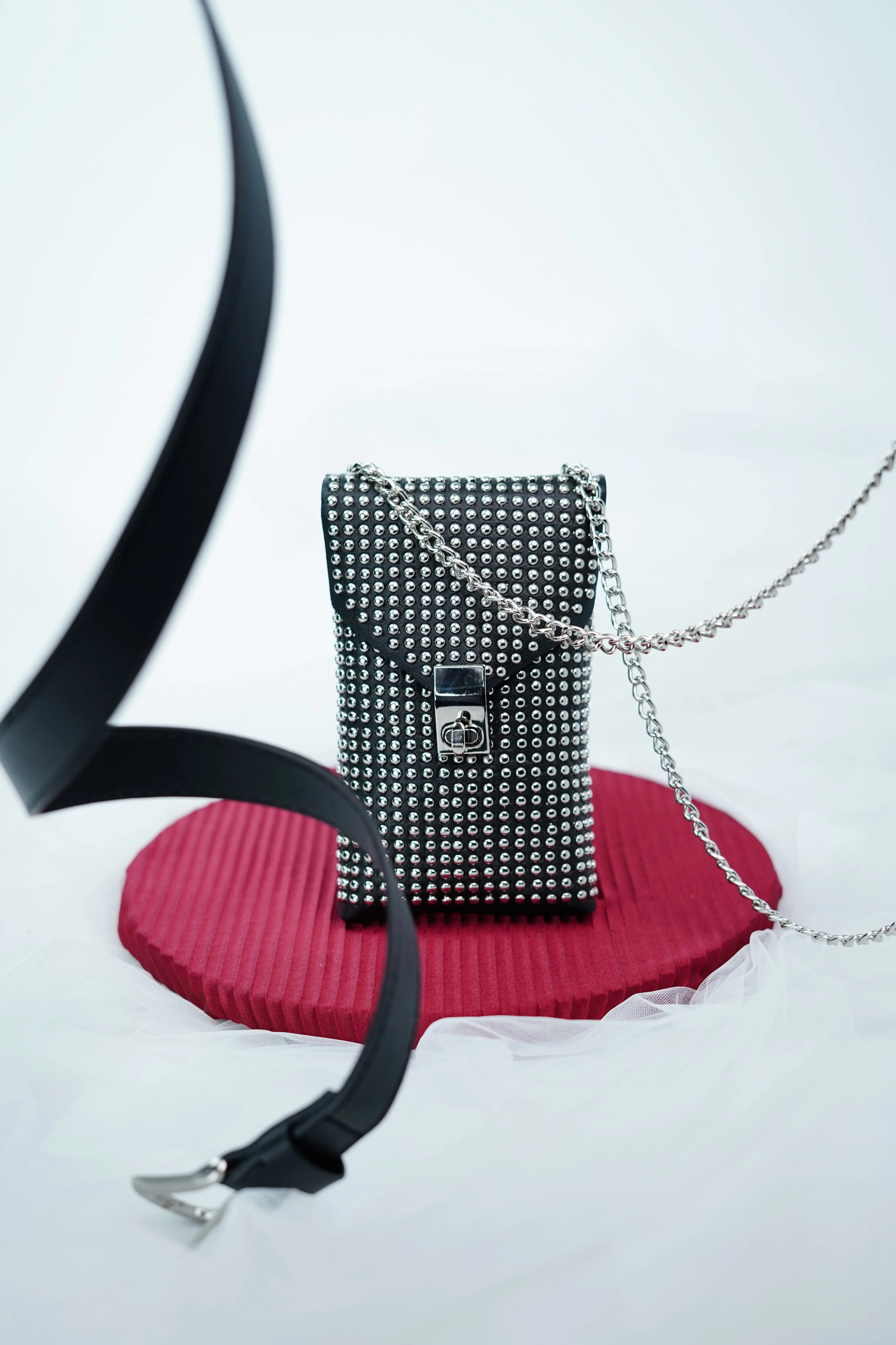 Studded Waist Belt Bag
