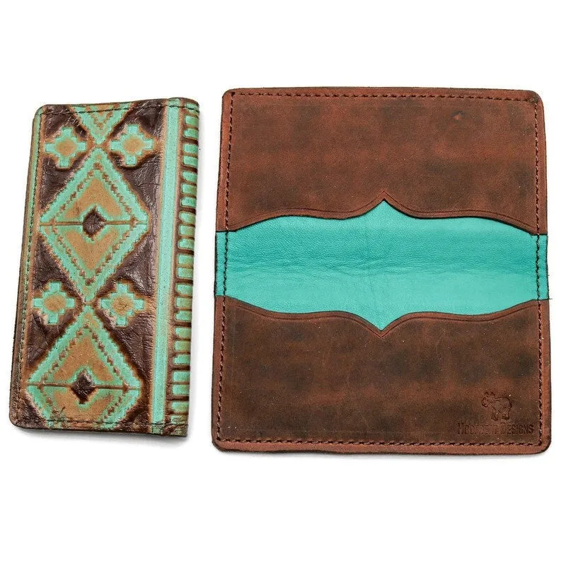 Western Leather Checkbook Cover