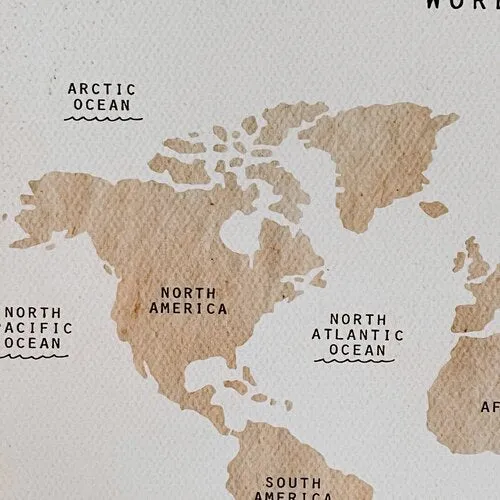 World Maps Prints
