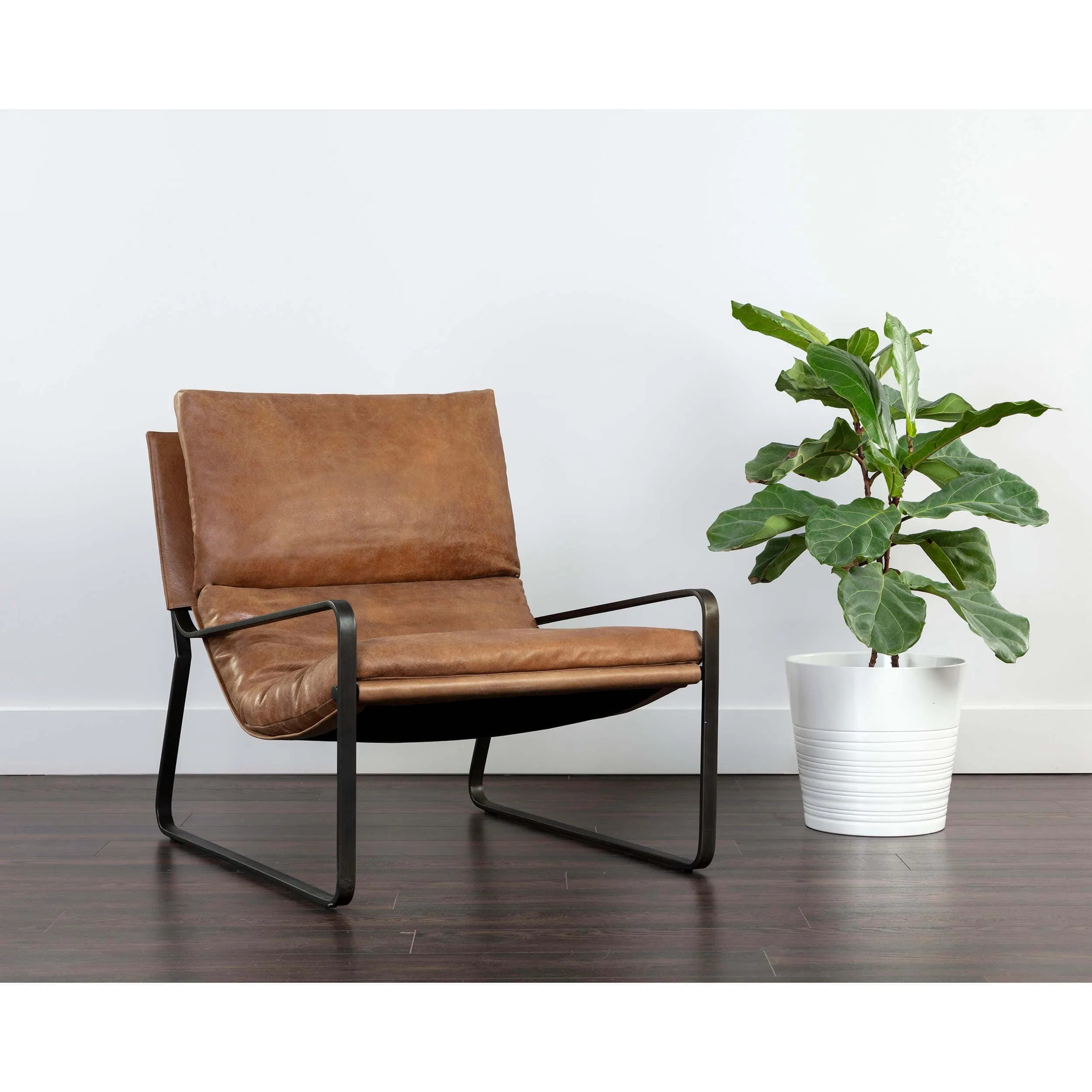 Zancor Leather Chair, Tan